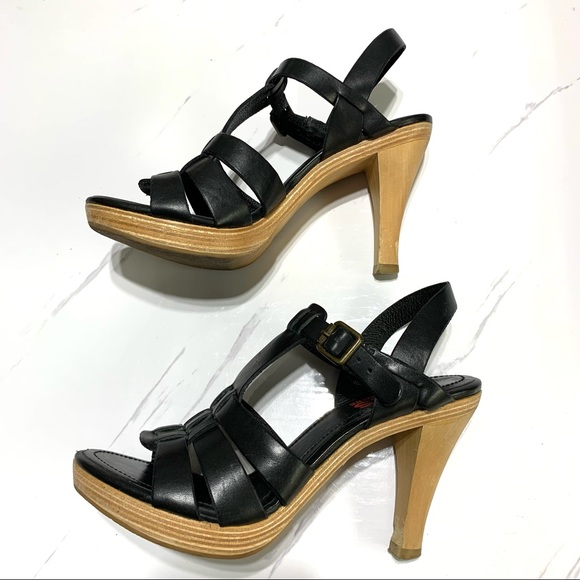 Michael Kors Black Leather Sandals US 7M - Picture 9 of 15